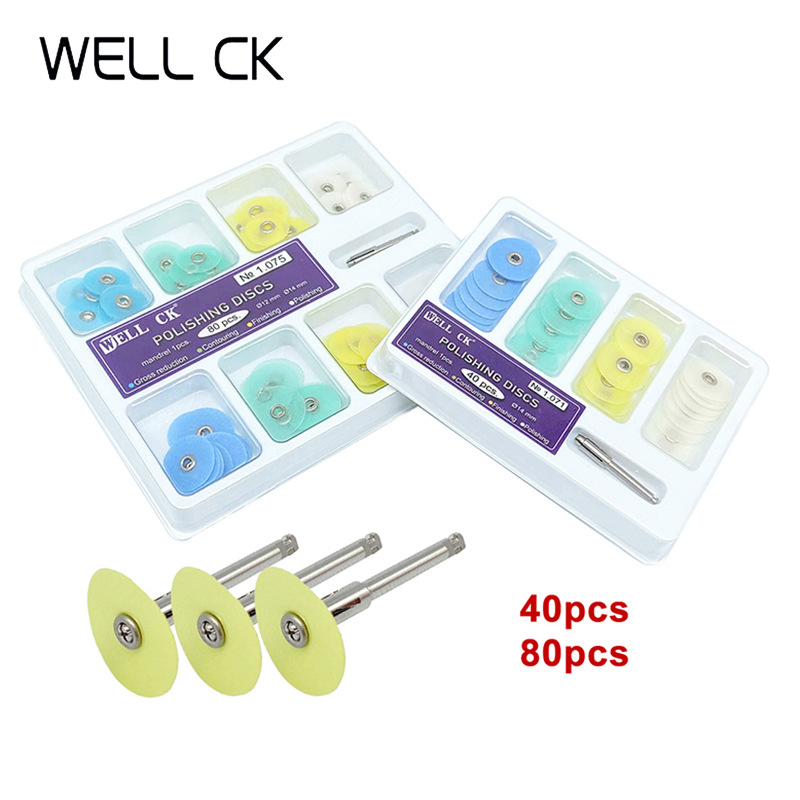 WELL CK 40/80Pcs Dental Polish - огляд і ціна Teeth Whitening Kit